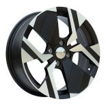 Alu kola Racing Line YF6148, 17x6.5 4x108 ET32, černá matná + leštění