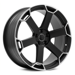 Alu kola Racing Line YF6149, 20x9 5x112 ET30, černá matná + leštěný límec (zátěžová)