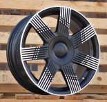Alu kola Racing Line YF7074, 17x7 4x98 ET41, černá matná + leštění