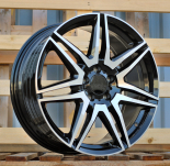 Alu kola Racing Line YF7075, 18x8 5x112 ET52, černá + leštění (zátěžová)