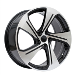 Alu kola Racing Line YS1270, 19x8 5x112 ET49, černá + leštění