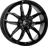 Alu kola RIAL LUCCA, 17x7.5 5x114.3 ET45, černá lesklá