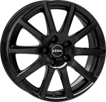 Alu kola RIAL MILANO, 17x7 5x100 ET40, černá lesklá