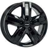 Alu kola RIAL TRANSPORTER 5, 17x7 5x120 ET55, černá lesklá (zátěžová)
