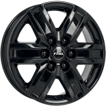 Alu kola RIAL TRANSPORTER 6, 16x6.5 6x120 ET50, černá lesklá (zátěžová)
