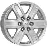 Alu kola RIAL TRANSPORTER 6, 17x7 6x120 ET50, stříbrná (zátěžová)