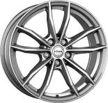 Alu kola RIAL X12, 18x7.5 5x112 ET46, šedivá lesklá
