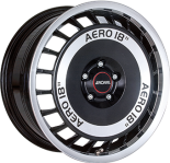 Alu kola RONAL R50 AERO, 16x7.5 4x100 ET38, černá lesklá + leštění