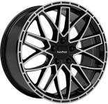 Alu kola SUPER METAL VANE, 20x8 5x120 ET55, černá lesklá + leštění (zátěžová)