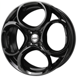 Alu kola TecnoMagnesio JUNIOR 4, 17x6.5 4x108 ET32, černá lesklá