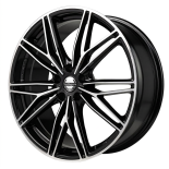 Alu kola TecnoMagnesio MOTORSPORT, 20x8 5x112 ET35, černá + leštění