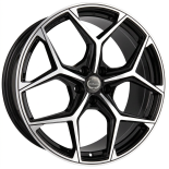 Alu kola TecnoMagnesio TMG02, 20x8.5 5x112 ET35, černá + leštění