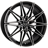 Alu kola TecnoMagnesio TMG03, 20x8.5 5x112 ET45, černá + leštění