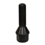 Šrouby na alu kola M12x1,25x36mm černé, kužel, klíč 17