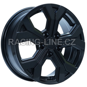 Alu kola AGT 16260, 16x6.5 5x114.3 ET40, černá lesklá