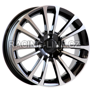 Alu kola AGT 16279, 16x6.5 4x100 ET37, černá + leštění