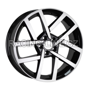 Alu kola AGT 17087, 17x7 5x114.3 ET40, černá + leštění