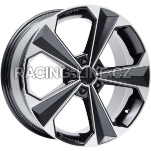 Alu kola AGT 18062, 18x8 5x114.3 ET38, černá + leštění