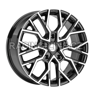 Alu kola AGT 18118, 18x8 5x120 ET45, černá + leštění (zátěžová)