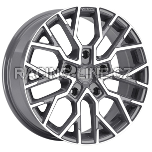 Alu kola AGT 18118, 18x8 5x160 ET50, šedivá + leštění (zátěžová)