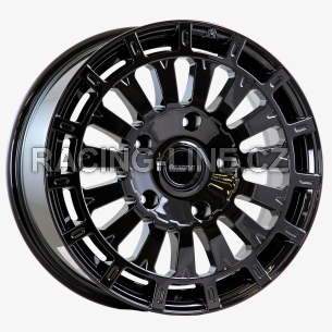 Alu kola AGT 18169, 18x8 6x120 ET45, černá lesklá (zátěžová)