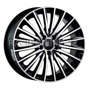 Alu kola AGT 18269, 18x8 5x112 ET42, černá + leštění