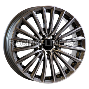 Alu kola AGT 18269, 18x8 5x112 ET42, šedivá + leštění