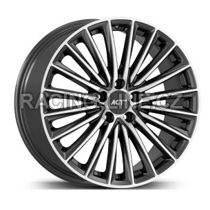 Alu kola AGT 18269, 18x8 5x112 ET42, šedivá + leštění