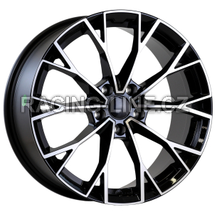 Alu kola AGT 19283, 19x8 5x112 ET50, černá + leštění