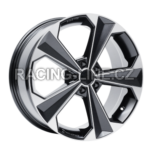 Alu kola AGT 20062, 20x9 5x112 ET38, černá matná + leštění