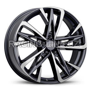 Alu kola AGT 20210, 20x8 5x114.3 ET30, šedivá matná + leštění