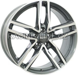Alu kola ALUTEC IKENU, 19x8 5x112 ET27, šedivá + leštění
