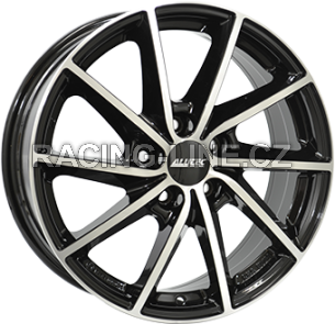 Alu kola ALUTEC SINGA, 16x6 4x100 ET43, černá lesklá + leštění