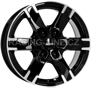 Alu kola ALUTEC TITAN, 17x7.5 6x139.7 ET55, černá lesklá + leštění (zátěžová)