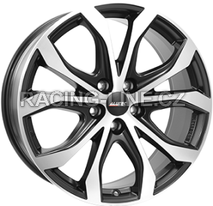 Alu kola ALUTEC W10, 18x8 5x112 ET39, černá matná + leštění