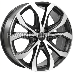 Alu kola ALUTEC W10, 20x9 5x120 ET43, černá matná + leštění (zátěžová)