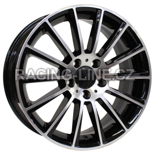 Alu kola Arceo DY139, 19x8 5x112 ET44, černá + leštění (zátěžová)