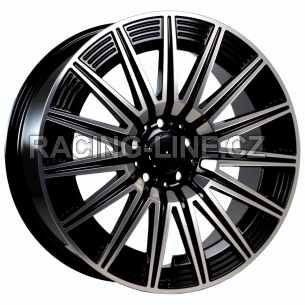 Alu kola Arceo DY1468, 18x8 5x112 ET35, černá + leštění