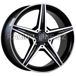 Alu kola Arceo DY1718, 18x8 5x112 ET43, černá + leštění