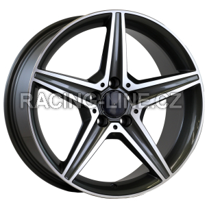 Alu kola Arceo DY1718, 18x8 5x112 ET43, šedivá + leštění