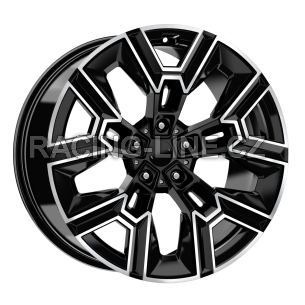 Alu kola Arceo DY1810, 20x9 5x112 ET28, černá + leštění (zátěžová)