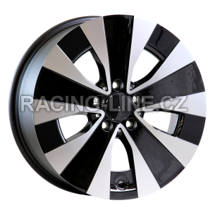 Alu kola Arceo DY1927, 17x7 5x112 ET50, černá + leštění (zátěžová)