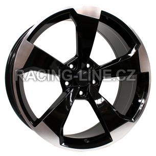 Alu kola Arceo DY589, 19x8.5 5x112 ET29, černá + leštění (zátěžová)