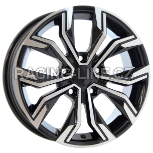 Alu kola Arceo DY668, 18x7.5 5x114.3 ET40, černá + leštění