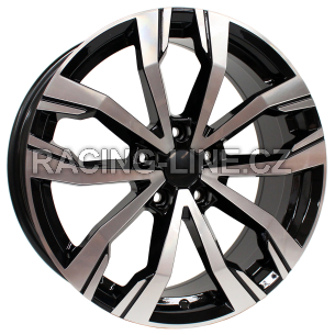 Alu kola Arceo DY745, 15x6 5x114.3 ET35, černá + leštění