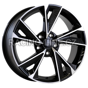 Alu kola Arceo DY807, 17x7.5 5x114.3 ET35, černá + leštění