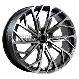 Alu kola Arceo DY817, 17x7.5 5x112 ET40, šedivá + leštění