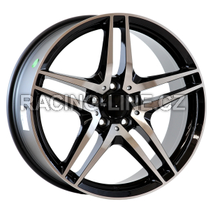 Alu kola Arceo M100, 19x8.5 5x112 ET45, černá + leštění (zátěžová)
