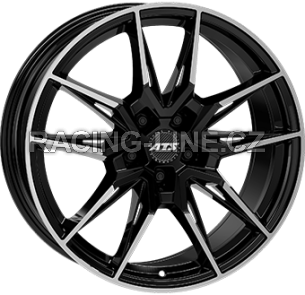 Alu kola ATS FORCE, 19x8.5 5x112 ET44, černá lesklá + leštění (zátěžová)