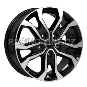 Alu kola AUTEC KISO, 16x6.5 5x118 ET66, černá lesklá + leštění (zátěžová)